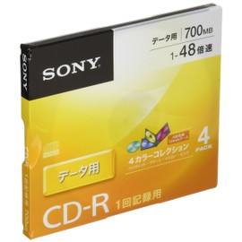 Sony Data CD-R 1 – 48 X Speed 10 mm Case For 4 Piece 4cdq80gx