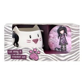 Safta Artikel, Tasse und Untersetzer Set Gorjuss Ruby Wild Unisex Kinder, mehrfarbig, M, bunt, Medium