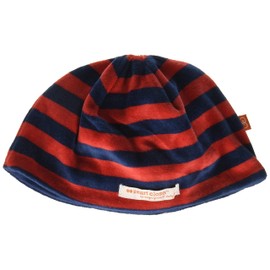 Magnífico sombrero de terciopelo para bebés y niñas, Rojo/azul marino, 24 meses