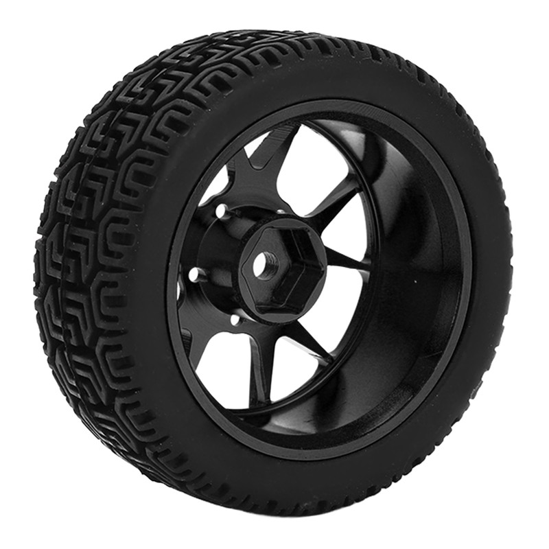 4Pcs Rubber Tires Aluminum Alloy Exquisite Simple Installation Tyres for