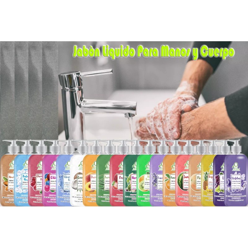 VIVONATURAL Jabón Líquido Para Manos Y Cuerpo Esencias Herbales 480ml