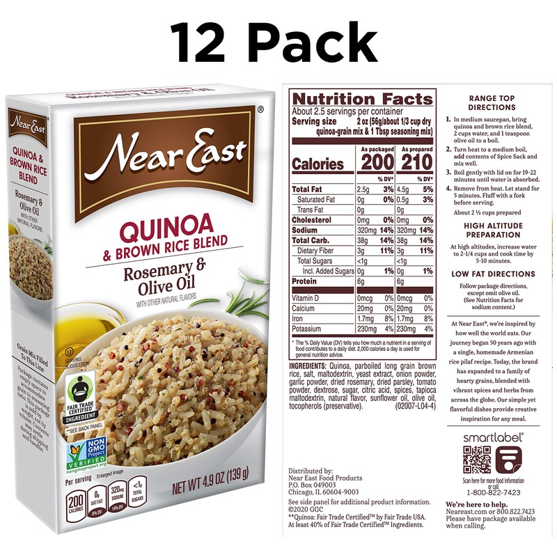 Quaker Near East Quinoa and Brown Rice Blend, Rosemary and