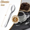 Hiware 6-Piece Demitasse Espresso Spoons, 4 Inches Stainless Steel Mini