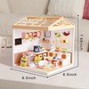 Loyratche DIY Miniature House Kit Plastic House Building Toy Set