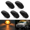Nilight LED Cab Marker Lights 5 PCS 9 LED Smoke