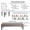 FORCHEER Dining Chair Covers and Bench Covers Set Waterproof White