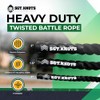 SGT KNOTS Twisted Battle Rope - Weighted Exercise Rope for