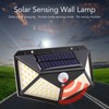 2 Pcs Solar Motion Sensor Light 4 Sided 100 LEDs