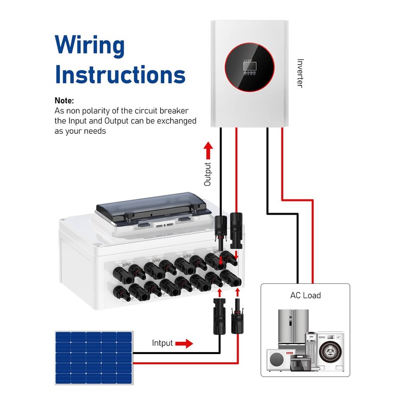 DIHOOL Solar Panel Disconnect Switch 4 String 30 Amp DC