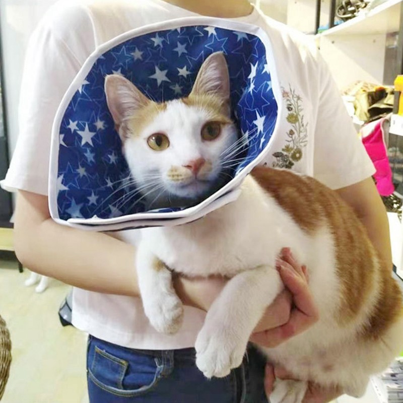 Nylon Cloth Star Pattern Pet Cat Anti Bite Waterproof Protective