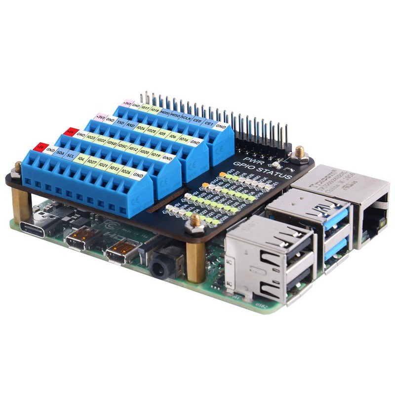 GeeekPi Raspberry Pi GPIO Screw Terminal Block Breakout Board HAT