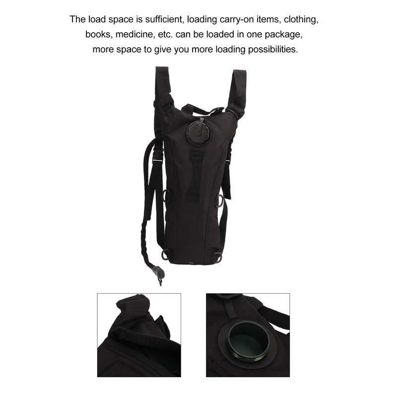 Hydration Backpack Pack Waterproof Oxford Cloth Lightweight Hands Free 3L