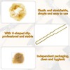 ShiningUU Hair Nets for Buns Invisible Blonde Elastic Edge Mesh