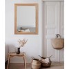 AAZZKANG Rustic Mirrors for Wall Rectangle Wooden Frame Hanging Mirror