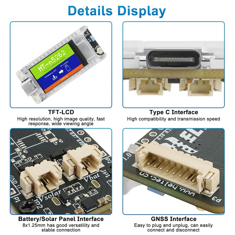 Mesh Node T114 Module Board V2 with TFT Display, nRF52840