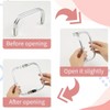 4 PCS Aluminum Purse Frame Clutch Bag Clasp U-Shaped Metal