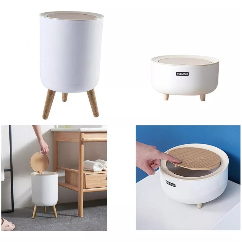 Generic Contenedor De Basura Bote De Basura De Plástico Papelera