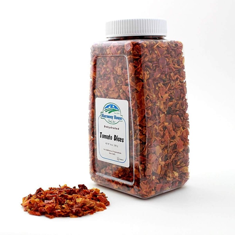 Harmony House Foods Dried Tomato Dices (8 oz, Quart Size