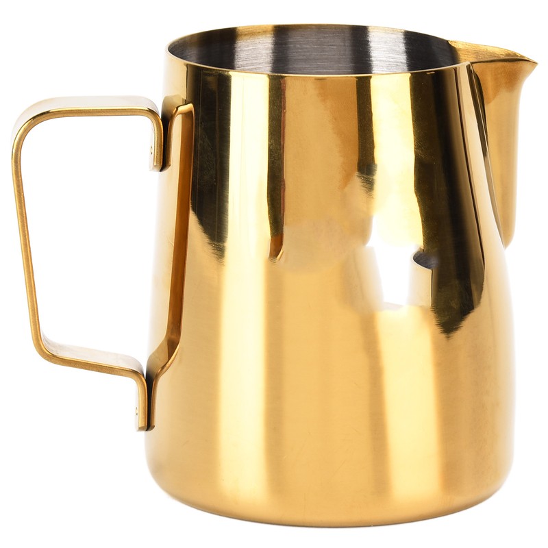 380ML Coffee Pitcher Cup Bright Gold Stainless Steel Coffee Milk