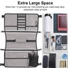 Wheelchair Organizer Storage Bag, Double-Sided Armrest Pouch with Cup Holder