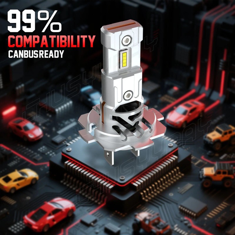 CHUSYYRAY For Smart Fortwo 2008-2015 6pc Combo LED Headlight High