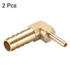 sourcing map Hose Adaptor for Angle Pipe Connector Brass 90