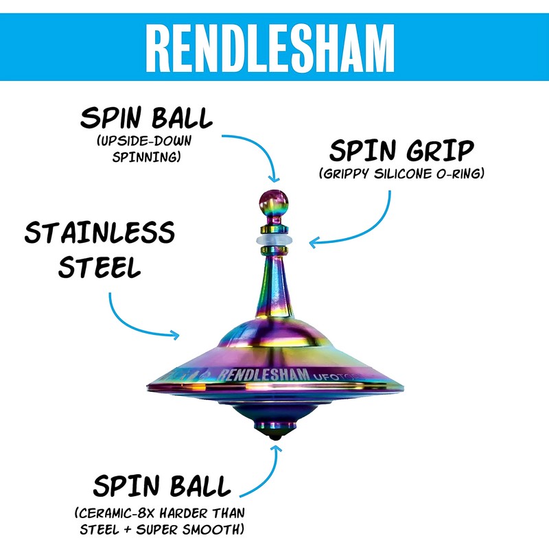 UFO Tops | Rendlesham | Metal Spinning Top | Inspired