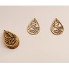 30 piezas de arete de madera de lágrima, recortes de