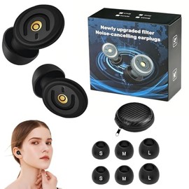 Tapones Auditivos para Dormir,Tapones para Oídos Concierto,Tapones Oidos de Silicona,Profesionales de Oídos con Cancelación de Ruido 45D,Protectores A