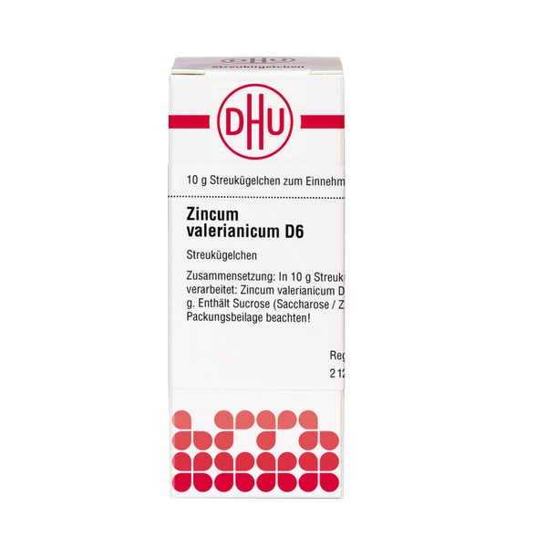 DHU Zincum valerianicum D6 Streukügelchen, 10 g Globules