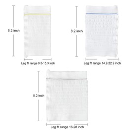 2PCs Catheter Bag Leg Holder, Elera Comfortable Urine Bag Sleeves Urinary Incontinence Supplies Leg Fit Range 15.7-27.6 (Large)