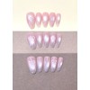 Light pink bowknot with Cat eye Oval shape, Gental clear,