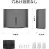 Interhasa! Paper Towel Holder Wall Mount Large Capacity Storage Waterproof
