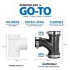 Fernco 2" Flexible PVC Tee Includes Optional 1.5" Reducer Bushing
