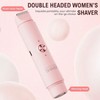 2-in-1 Electric Shaver for Women – Waterproof Rechargeable Razor &