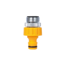 Hozelock Kitchen Tap Connector with a 24mm male head - Yellow