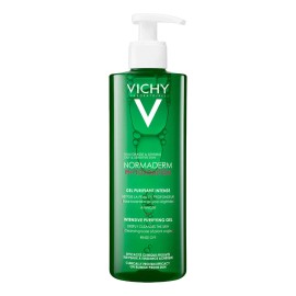 Vichy Normaderm Gel Limpiador Facial Hipoalergénico Ideal para Piel Mixta a Grasa, 400ml
