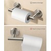 FORIOUS Toilet Roll Holder, Wall Mount Rustproof Stainless Steel Double