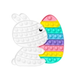 TOMMIKE Easter Bunny Pop It Fidget Toy Bubble Sensory for Anxiety & Stress Relief Special Needs Autism Learning Office School Game Craft Kids Adults (Easter)