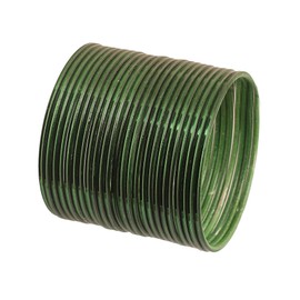 Touchstone "Colorful Bangle Collection Pretty Attractive Look Emerald Green Textured Color Indian Bollywood Designer Jewelry Metal Bangle Bracelets For Women. Set Of 24