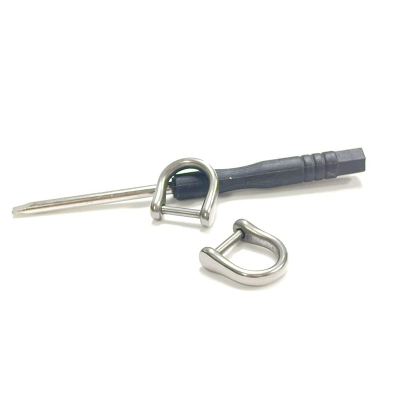 Kurohido Titanium D-Ring, Titanium Key Ring, Screwdriver Included, gloss (krak07)