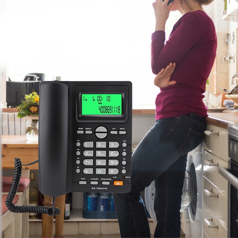 KX T880C Caller ID Display Landline Telephone No Battery Mute