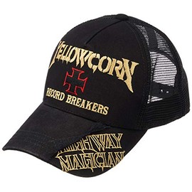 Yellow Cone Mesh Cap YC-010-BK/GO Black