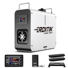 RDXTIK 8KW Diesel Heater, 5L 12V/24V All in One Diesel Heater with LCD Switch, Remote Control, for Truck, RV, Home, Car, Campers, Boat, White