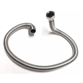 Easy Firepits WH24MF 24" Long Scupper Stainless Flexible Water Supply Hose: 3/4 MIP x 3/4 FIP