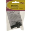 W4 Male Stem Adaptor (Pack of 2) - Black, 3/8