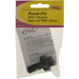 W4 Male Stem Adaptor (Pack of 2) - Black, 3/8 Inch