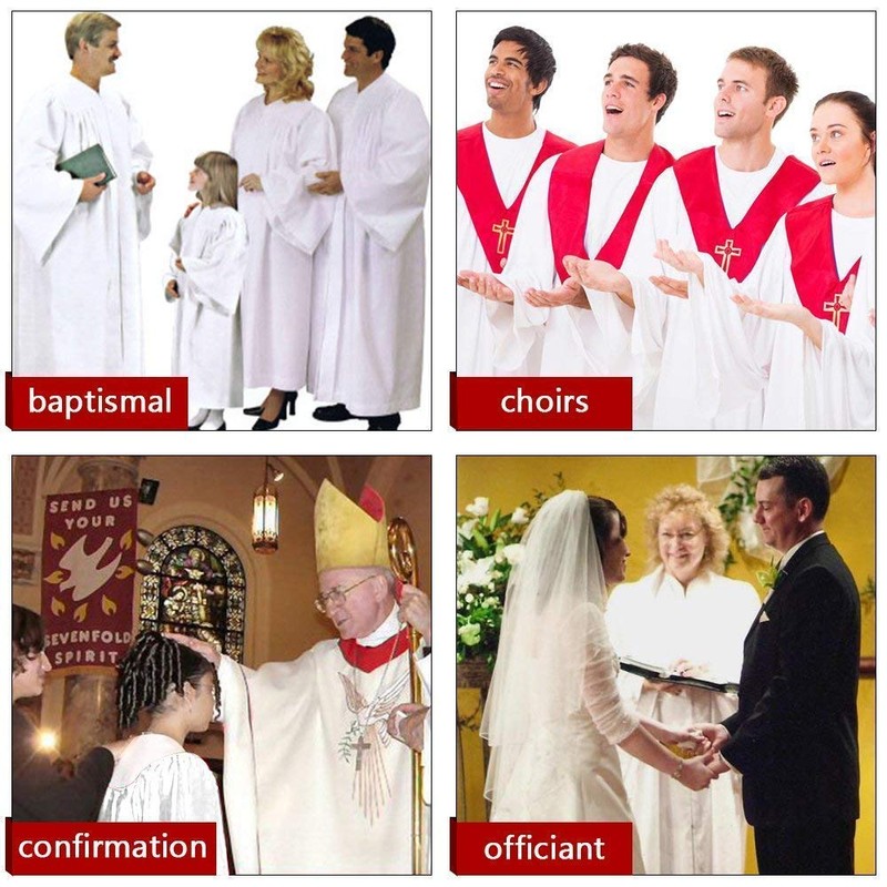 Ivyrobes Unisex Adults Matte Choir Robe XX-Large White 57