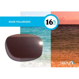 Polarized Replacement Lenses Compatible with Rayban New Wayfarer RB2132 55mm Sunglasses - Crafted in USA - Rose Polarized