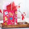 ORNACELE 24pcs Valentine’s Day Gift Bags with 24 sheet Red